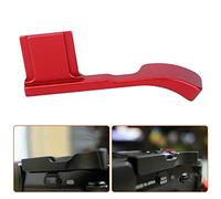 Fuji Thumb Grip X E3 Aleación de Aluminio Hot Shoe Thumb Up Hand Grip para Cámara Fuji X E3 X E2S (negro), rojo
