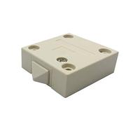 FUJIE Interruptor de gabinete Empotrar Contacto Momentáneo Interruptor Automático para Armarios Interruptores de Puerta de Muebles, Abierto Cuando se empuja el interruptor, Blanco