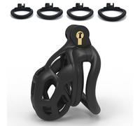 FUJIEYU Jaula de Fitness de Resina de Nylon Transpirable de 5 tamaños, Dispositivo de protección para Correr para Hombres, Incluyendo 4 Anillos de tamaño,M