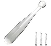 FUJIEYU Plug Anal De Cristal De 20 Cm/23 Cm De Largo Consolador Doble Consolador Anal De Cristal Liso Masturbador Estimulador Del Punto G Juguetes Sexuales Para Parejas,Clear/set