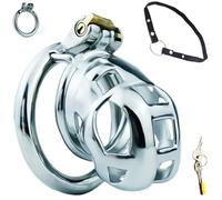 FUJIEYU Silver/l, Suave y Transpirable Masculino Entrenamiento Corriendo Jaula de Protección, 40/45/50/55 Tarjeta Anillo Selección Cinturón Desgaste Correa Acero Inoxidable