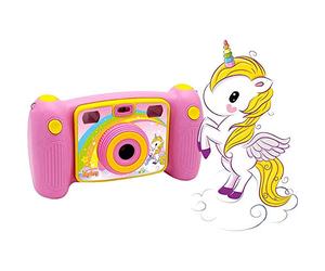 Fujifilm Cámara Infantil EASYPIX KiddyPix Mystery Color Rosa, Digital, Video Full HD