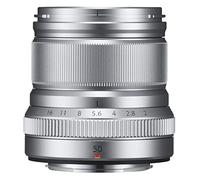 Fujifilm Fujinon XF50 mm F2 R WR - Objetivo para Fujifilm con Montura X (Distancia Focal de 50 mm, Apertura f/2-16, autofocus) Plata