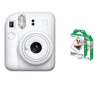 Fujifilm Instax Mini 12 - Cámara instantánea (2 Unidades), Color Blanco Arcilla