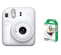 Fujifilm Instax Mini 12 Cámara instantánea - Blanco Arcilla + 1 Película