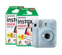 Fujifilm instax Mini 12 - Cámara instantánea con 40 películas de Disparo, Color Azul Pastel