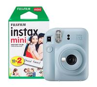 Fujifilm Instax Mini 12 - Cámara instantánea con Paquete de 20 películas de Disparo, Color Azul Pastel