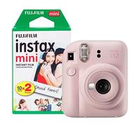 Fujifilm Instax Mini 12 - Cámara instantánea con Paquete de 20 películas de Disparo, Rosa Flor