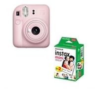 Fujifilm instax mini 12 Rosa Pack cámara + Papel foto