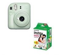Fujifilm instax mini 12 Verde Pack cámara + Papel foto