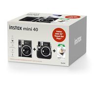 FUJIFILM instax mini 40 Travel Set Plus - Cámara instantánea, color negro