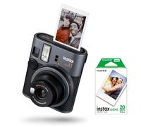 Fujifilm Instax mini 41 - Cámara Moderna con Diseño Clásico Instantánea + Papel Instax Mini Película Fotográfica Instantánea 2 x10 Fotos o Pack 20 Hojas | Autoexposición | Flash Incorporado | Mini