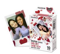 Fujifilm Papel fotografico instax mini film Heart Sketch 10 hojas