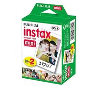 Fujifilm instax mini Brillo - Pack de 40 Películas Fotográficas Instantáneas (40 hojas), Color Blanco
