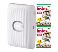 Fujifilm Instax Mini Link Smartphone Impresora + Fuji Instax Mini Film (40 Hojas) - Instax Mini Impresora Bundle