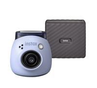 Fujifilm INSTAX PAL digital camera, Lavender Blue + printer Link WIDE, Mocha Gray