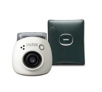 Fujifilm INSTAX PAL digital camera, Milky White + printer SQUARE Link, Green | ✅ Winterdeals
