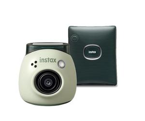 Fujifilm INSTAX PAL digital camera, Pistachio Green + printer SQUARE Link, Green