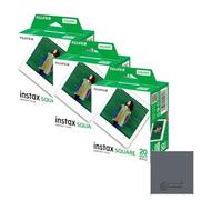 Fujifilm Instax Square Film 60 disparos (3 × 20) - Compatible con cámaras Instax Square - OptiSwipe Bundle