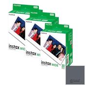Fujifilm Instax Wide Film 60 disparos (3 × 20) - Compatible con cámaras Instax Wide - OptiSwipe Bundle