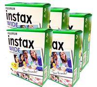 Fujifilm Instax Wide - Set de 5 cajas de 20 carretes (100 fotos formato ancho) para Fuji Instax 210 200 100 300 Instant Photo Camera