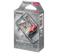 Instax Fujifilm Película fotográfica instantánea, Mini 10 Shot, Stone Gray