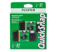 Fujifilm QuickSnap 2 x 27 exposiciones. Pack de 2 cámaras Desechables con Flash Incorporado y película FUJICOLOR ISO 400.