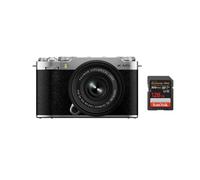 FUJIFILM X-M5 26 mpix kit XC 15-45 mm f/3,5-5,6 (plata) + SanDisk Extreme PRO UHS-I SDXC 128 GB nuevo