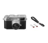 Fujifilm X medio (X-HF1) + muñequera Peak Design Cuff plata
