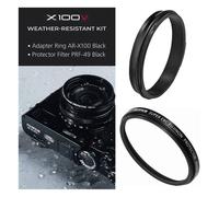 Fujifilm X100V Kit PRF-49 Adaptador Anillo Filtro AR-X100 Black