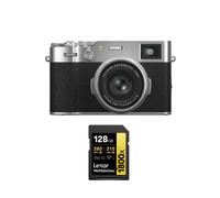 FUJIFILM X100VI 40.2 mpix Plata + Lexar 128 GB 1800x UHS-II nuevo