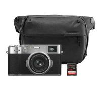 Fujifilm X100VI + Peak Design Everyday Sling V2 + Extreme Pro SDXC 200MB/s 128 GB plata