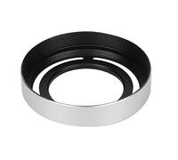 Fujifilm X20 Lente Capucha Cuello Plumero Cepillo para Corte de Cabello Lente Capucha LHX10 Hermosa Apariencia Hueco Metal Compacto Desmontable Cámara Lente Capucha para Fuji (Plata)