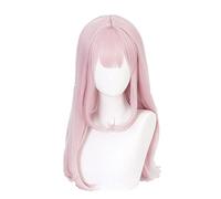 Fujiwara Chika Long Straight Pink Wig Cosplay Kaguya-sama: Love is War Kaguya-sama wa Kokurasetai Halloween Costume Wig