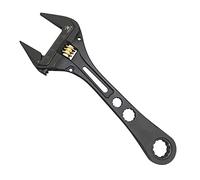 FUJIYA Tools, FGL-38-BG, Herramientas Llave Ajustable con Llave de Carraca, Color Negro y Dorado, 9 Pulgadas