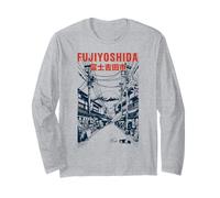 Fujiyoshida Japan Street - Anime Mount Fuji Manga Larga