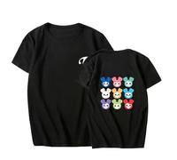 FUJUTANG Twice - Camiseta unisex con dibujos animados de NaYeon Sana Mina Momo Tzuyu Dahyun, Negro -, S