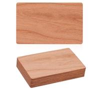 Fukaisu 10 Tarjetas NFC de Madera con Chip Ntag215, Etiquetas Programables en Blanco Compatibles con Todos los Teléfonos Inteligentes y Dispositivos NFC para Tarjetas de Presentación Digitales