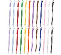 Fukaisu 24uds Cuerda Trenzada Llaveros Paracord Amuletos Bolso (Estilo 1)