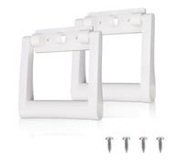 Fukaisu 2uds Asa Repuesto Plástico para Neveras 25-72 QT, Asas Repuesto Piezas con Tornillos Kit Reparación Hielera Compatible con Igloo Nevera Rectangular Accesorios (Blanco)