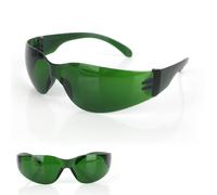 Fukaisu 2uds Gafas de Bloqueo de Luz Roja, Gafa Protección Ocular para Gafa Bronceado 200-2000nm Gafas Seguridad Bloqueo para Luz Roja y Infrarroja Cercana Sesiones (Verde)