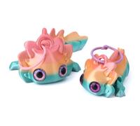 Fukaisu 2uds Juguetes Antiestrés de Ajolote, Llavero Articulado de Ajolote con Impresión 3D con Articulaciones Flexibles Juguete Coleccionable y Regalo Divertido (Color Arcoíris)