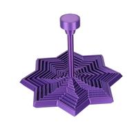 Fukaisu 3D Impreso Expandido Sensorial Fidget Estrella, Púrpura Octágono Estrella Fractal Juguete con Mango Panal Girar Espiral Diseño Expandible Fidget Juguete para Adultos Enfoque Oficina