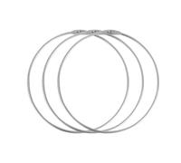 Fukaisu 3uds Llaveros Grandes, 15,5 cm Organizador de Llaves Anillo de Metal Resistente para Oficina y Hogar (Plateado)