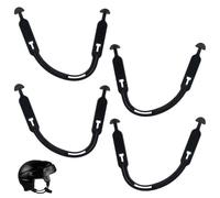 Fukaisu 4uds Orejeras para Casco de Hockey, PP Duradero Casco de Hockey Cabestrillo Orejas Equipo Deportivorepuestos para Fútbol y Ciclismo