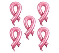 Fukaisu 5uds Globos de Concienciación Sobre la Salud Mamaria, Globos Lazo Rosa Decoraciones para Eventos Benéficos Recaudación Fondos y Fiestas de Sobrevivientes