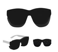 Fukaisu Bloqueador de Luz Compatible con Rayneo, Parasol de Silicona para RayNeo AR Gafas Air 3 3S 3S Pro Air 2 2S Cubierta Protectora Completa (Negro)