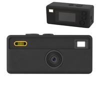 Fukaisu Funda de Silicona para Llavero de Cámara Digital Kodak Charmera Caja Sorpresa, Funda Protectora Antiarañazos con Correa para La Muñeca Recortes Precisos y Cámara No Incluida (Negro)