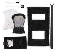 Fukaisu Kit Medio Filtrante Acuario para Fluval Spec EVO Betta y Flex Serie Acuarios Sobremesa, Incluye Algodón Filtrante Recambios Carbón Activado Anillos de Cerámica Cable de Filtración y Cepillos