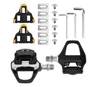 Fukaisu Pedales Bicicleta Compatibles con Sistema SPD SL, 9/16 Pulgadas Pedales Carretera con Calas para Bicicleta MTB Cojinetes Sellados & Liviano para Entrenamiento Ciclismo Interior Exterior